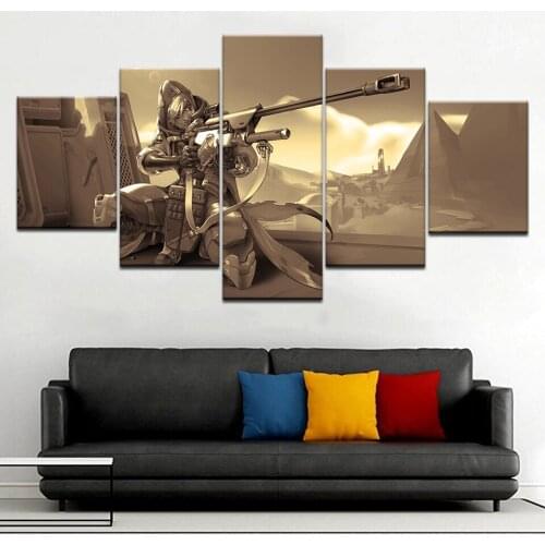 5 Panel Ana Amari Game Character Canvas Printed Painting For Living Room Wall Art Home HD Decor Picture Artworks Poster