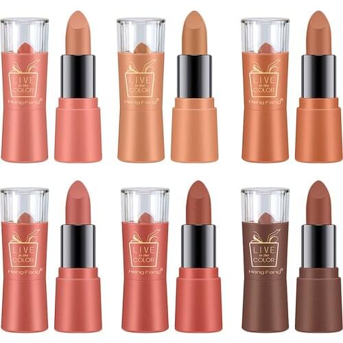 6 Pieces Hydrating Matte Velvet Lipsticks Waterproof Long Wearing Lip Sticks