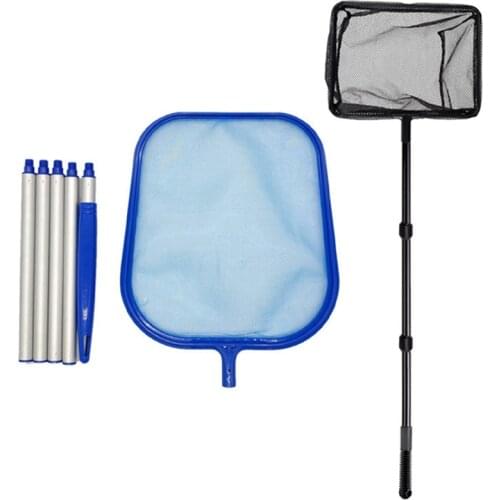 Fish Tank Retractable Dredge Pond Large Dip Net with Pool Landing Net Pool Cleaning