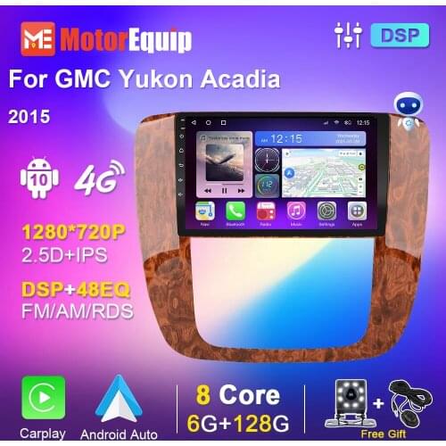 128G 4G Android 10.0 Car Radio For GMC Yukon Acadia 2015 Autoradio Carplay Video GPS Multimedia Player Auto Audio No 2 din DVD