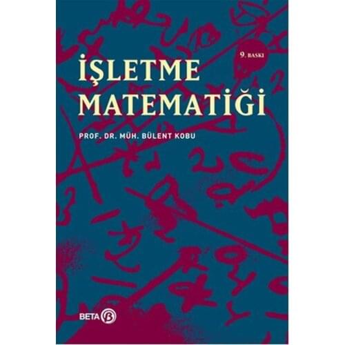 Business Matematigi Bülent Kobu Beta Publications (TURKISH)