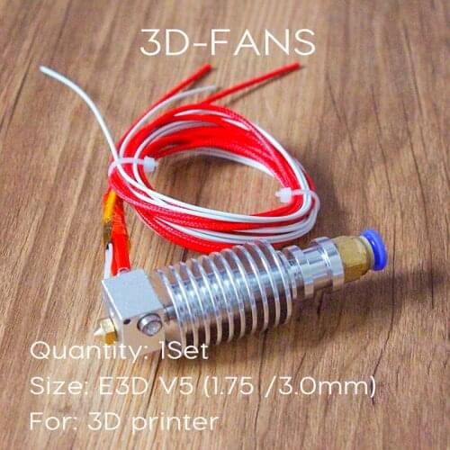 Long-distance 3D Printer V5 J-head Hotend for 1.75mm/3.0mm E3D Bowden Extruder 0.2/0.3/0.4/0.5mm Nozzle ramps 1.4