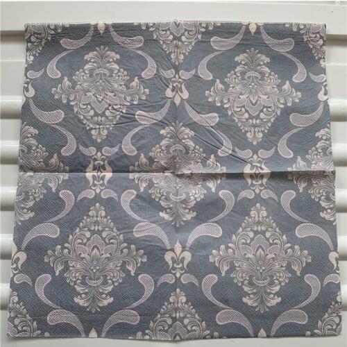 Decoupage paper napkins tissue vintage towel mysterious pattern striped moon star birthday wedding party home beautiful decor 20