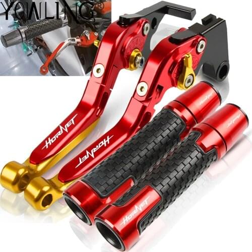 For Honda CB599 CB600F CB919 CB900F Hornet 250 CB 599 600F 919 900F Motorcycle CNC Brake Clutch Levers Handlebar Hand Grips ends