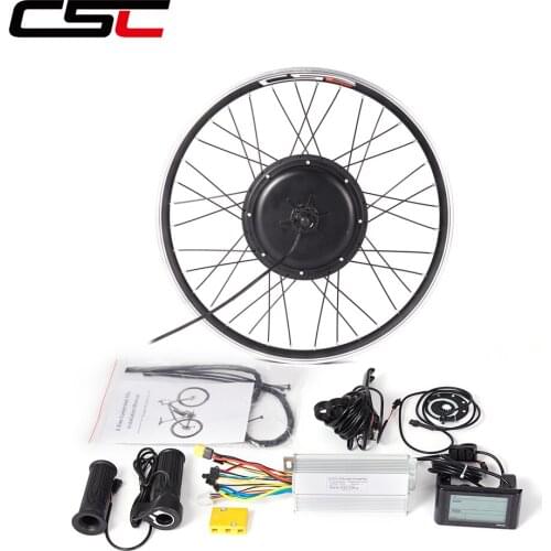 Electric Bicycle Conversion Kit 48V 1500W Wheel Front Rear Hub Motor Bike 20in 24in 26in 27.5in 28in 29in 700C E-Bike Brushless