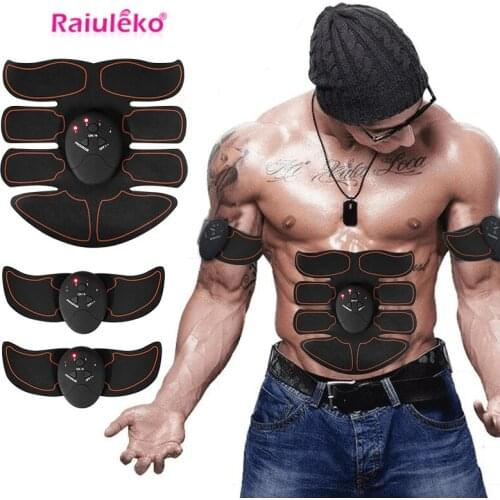 EMS Abdominal Muscle Stimulator Massager Hip Muscle Trainer Fitness Buttocks Arm Abdomen Trainer Losing Weight Lifting Massager