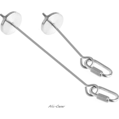 Bird Parrot Cage Stainless Steel Skewer Food Meat Stick Spear Fruit Holder Toy