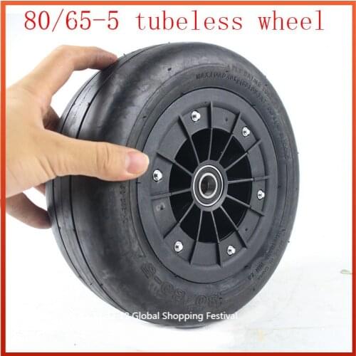 DIY Go-kart wheels 80/60-5 tubeless tire vacuum tyre and wheel hub fit for Electric Four-Wheel motorcycle electric scooter whee