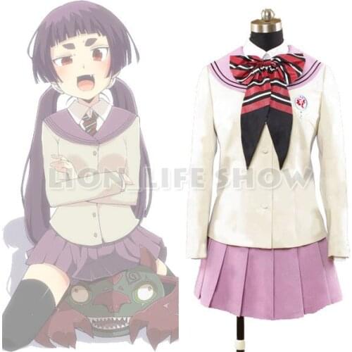 Ao no Blue Exorcist Kamiki Izumo Moriyama Shiemi School Uniform Cosplay Costume