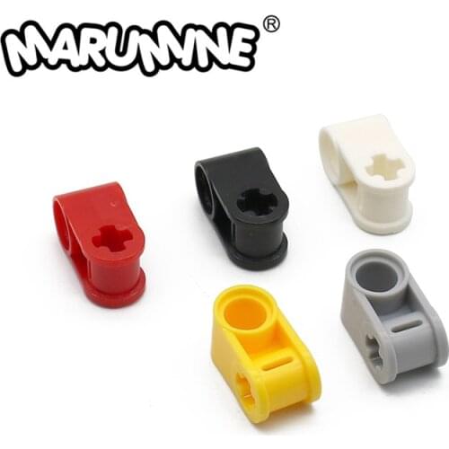 MARUMINE 50 PCS Cross Block 90 Degree MOC Bricks Technology Compatible 6536 Building Blocks Colorful Particles Creative Bricks