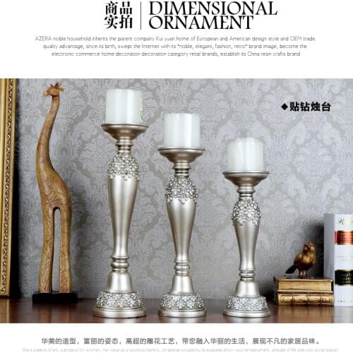 Fashion quality luxury mousse vintage candle holder romantic decoration crafts wedding new homes mousse candle holder