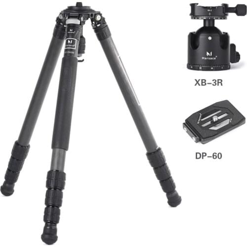 MARSACE MT-3542SV + XB-3R Carbon Fiber Type Central Axis Tripod Set SLR Micro Single Camera Suitable