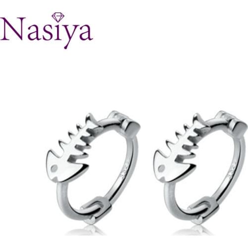 Серебряные серьги NASIA N STYLE China At AliExpress