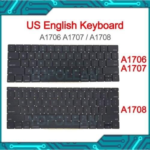 New A1706 Keyboard US United State English Standard For Macbook 13" a1706 us keyboard Late 2016 Mid 2017