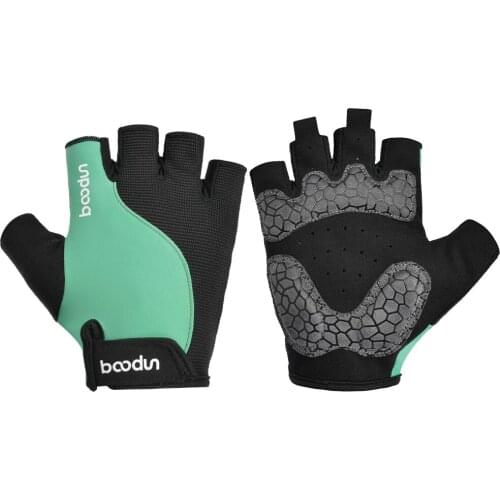 Boodun MTB Bicycle Cycling Gloves Half Finger Fitness Gloves Sports Silicone GEL Anti-Slip Breathable Road Bike man women