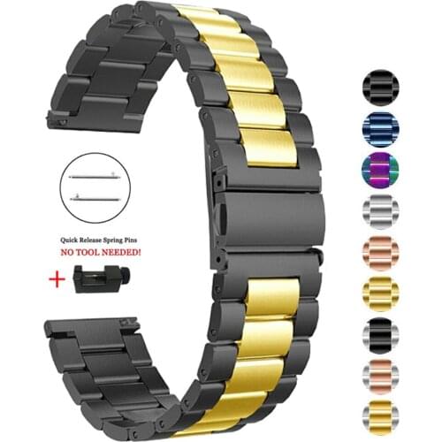 Stainless steel Strap For Samsung Galaxy Watch 46/42mm Active2 44/40mm/Gear Sport/Gear S3 Band Watchbands 20/22mm Accessories