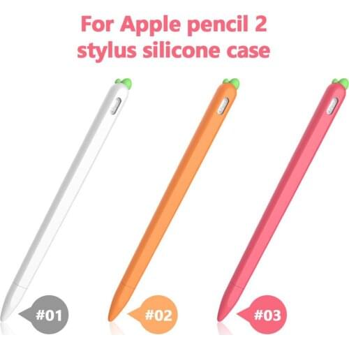Silicone Case Cute Protective Skin Cover For Apple Pencil 2nd Gen Carrot Silicone Case For IPad Accessories Dropshipping