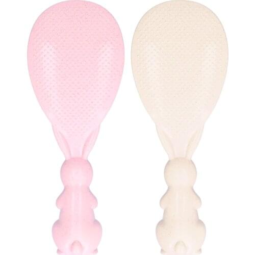 Cute Bunny Nonstick Rice Spoon Standable Rabbit Rice Shovel