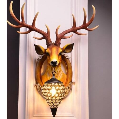 Modern Led Antlers Wall Lamp For Home Decoration Art Living Room Wall Light Restaurant Hotel Hanging Indoor Lighting Dining Room