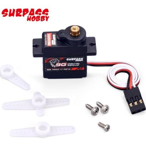 Surpass Hobby S0009M 25T 4.8-6.0V 9g/1.9KG Metal Gear Digital Servo Core Motor For 1:20 1:18 2s Racing Car Truck Drone Boat Toys