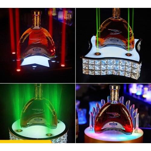2019 Luminous Restaurant Bar Champagne Red Wine Toe Colorful KTV Creative Bar Supplies led Excitation whiskey stones wine holder