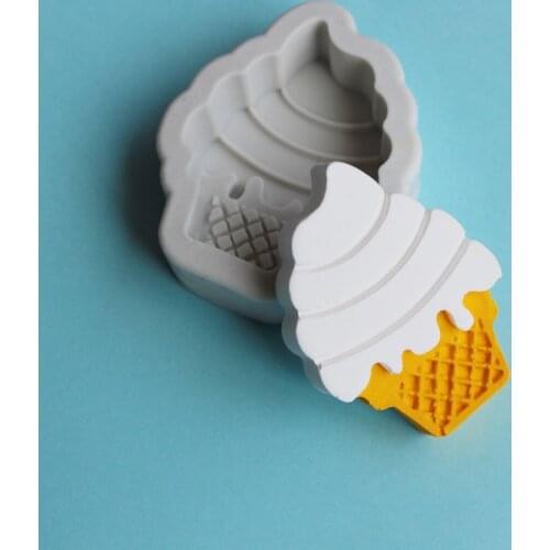 Cheese cone ice cream crystal Epoxy mold aroma plaster ultra light clay cake chocolate decoration