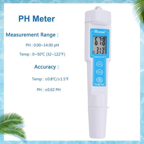 High-precision Digital Display Pen PH Meter CT-6020 Waterproof Acidity Test Pen Water Quality Meter 0.00 -14.00pH