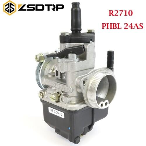 ZSDTRP Dellorto Carburetor PHBL 24AS 4T(A) R2710 for Motorcycles 4T Engine For Piaggio Vespa Primavera ET3 125 Pk Special