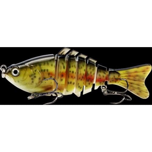 10cm/15.5g Artificial Multi-Section Wobblers Sinking High Quality Fishing Bait 3D Eye Bionic 7Segments Fishing Lure Hard Lure