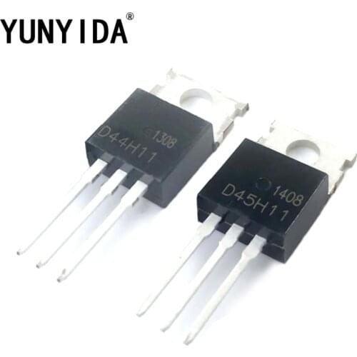 5pairs TO-220 D44H11 and D45H11 each 5pcs