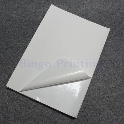 50 Sheets White A4 Waterproof Sticker Polymer Paper Synthetic Paper Blank Sticker Only For Laser Printer