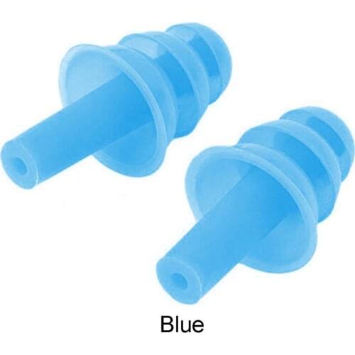 2 Pairs Box-packed Comfort Earplugs Noise Reduction Silicone Soft Ear Plugs Swimming Silicone Earplugs Protective for Sleep