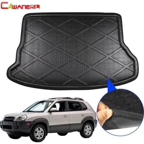 Cawanerl Car Styling Cargo Mat Floor Boot Tray Liner Rear Luggage Trunk Carpet Kick Mud Pad For Hyundai Tucson 2004-2009
