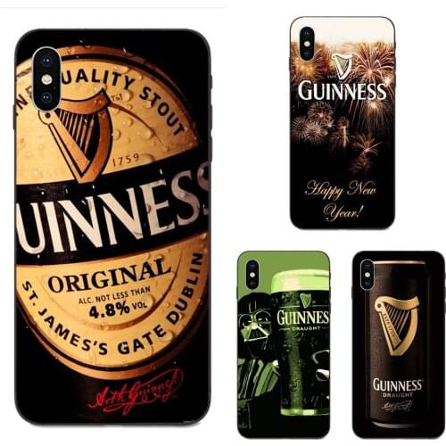 For Xiaomi Redmi Note 3 3S 4 4A 4X 5 5A 6 6A 7 7A K20 Plus Pro S2 Y2 Y3 Painted Cover Phone Case Flexible Guinness Beers