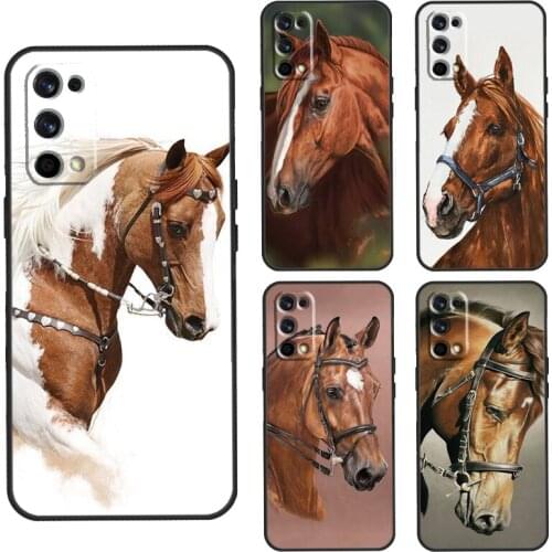 Horse Pony Painted Case For OnePlus 8T 7T Nord 7 8 9 Pro Cover For Realme 8 7 6 Pro Q3 C3 C11 C15 C21 GT Neo