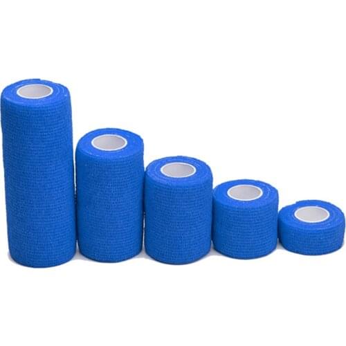 Colorful 3 size Self Adhesive Elastic Bandage colorful Sport Tape Elastoplast Emergency Muscle Tape First Aid Tool Knee Support