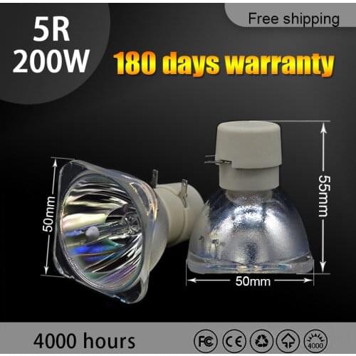 Free shipping Jidacheng 5R 200W LAMP moving beam 200 lamp 5r beam 200 5r metal halide lamps msd platinum 5r lamp