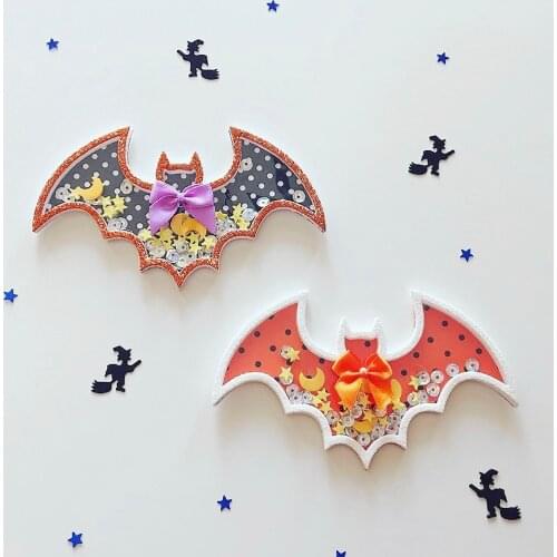 KSCRAFT Halloween Bat Shaker Metal Cutting Dies Stencils for DIY Scrapbooking Decorative Embossing DIY Paper Cards