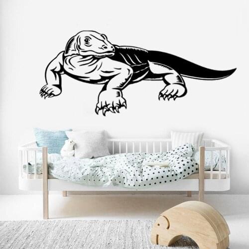 Wall Stickers 3d Varanus Dragon Lizard Animal Art Decor Poster for Livingroom Bedroom Nursery Kids Room Decals Decoration DW7278
