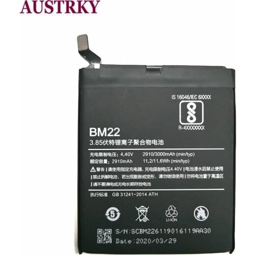 New BM22 3000mAh Battery & Repair Tools For Xiaomi Mi5 Mi 5 Phone Lithium Polymer Bateria + Tracking Code