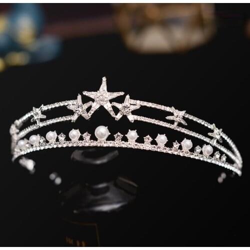 New Korean Rhinestone Bridal Crown Hair Accessories Wedding Bridal Headband Wedding hair accessories for girls