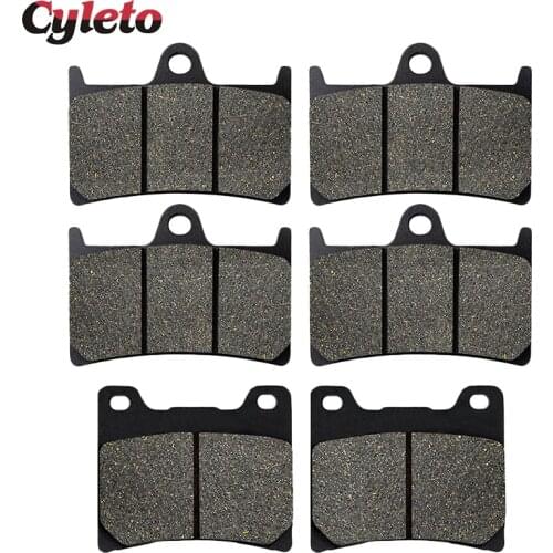 Cyleto Motorcycle Front Rear Brake Pads for YAMAHA YZF600 YZF600R ThunderCat 1996-2007 YZF1000R YZF 1000 R Thunderace 1997