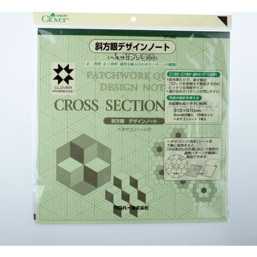 Work inclined square design paper 57-696 Japan imported quilting tools DIY fabric coke