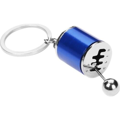 Six Speed Removable Transmission Gear Shift Gearshift Knob Gearbox Keychain Keyring Key Chain Keyfob Mini Zinc Alloy Car Truck