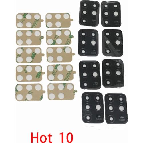 20pcs New Rear Back Camera Glass Lens For Infinix Hot 7 S5 Lite Hot 8 Smart 3 plus 4 4C Hot 9 Pro With Sticker