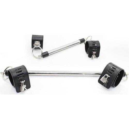 Binder Toys Flirting Iron Tube Handcuffs Hands And Feet Fixed Iron Tube Iron Ring Tied Hands