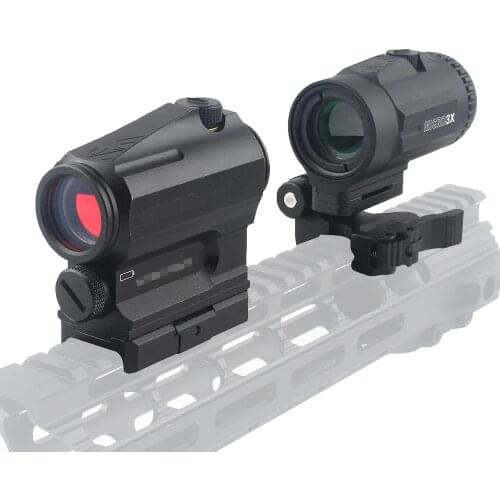 Tactical SPARC MICRO 3X Magnifier Scope Sight with Switch to Side QD Mount for Holographic Red Dot Sights