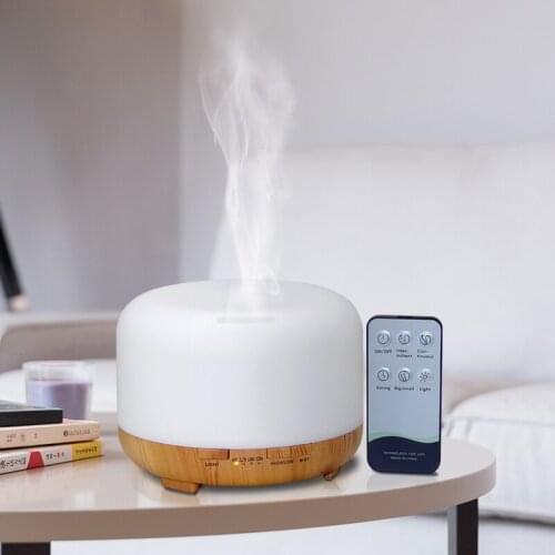 Aromatherapy Humidifiers Diffusers 450ML Ultrasonic Electric Aroma Diffuser Machine Essential Oil For Home With Colorful Light
