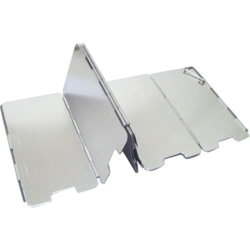 10Plates Windshied Outdoor Camp Stove Wind Screen Shield Windproof Board Foldable Camp Windshield