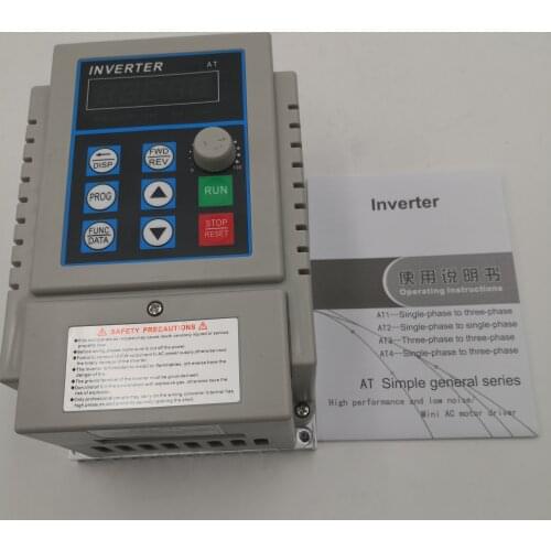 VFD Inverter XSY-AT1 0.75KW 0.45KW Frequency Converter 3P-220V Output CNC Spindle Motor Speed Control VFD Converter